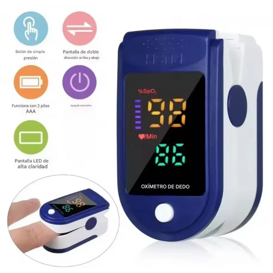 Oxímetro SmartCare | Monitor de Oxígeno en Sangre y Pulso